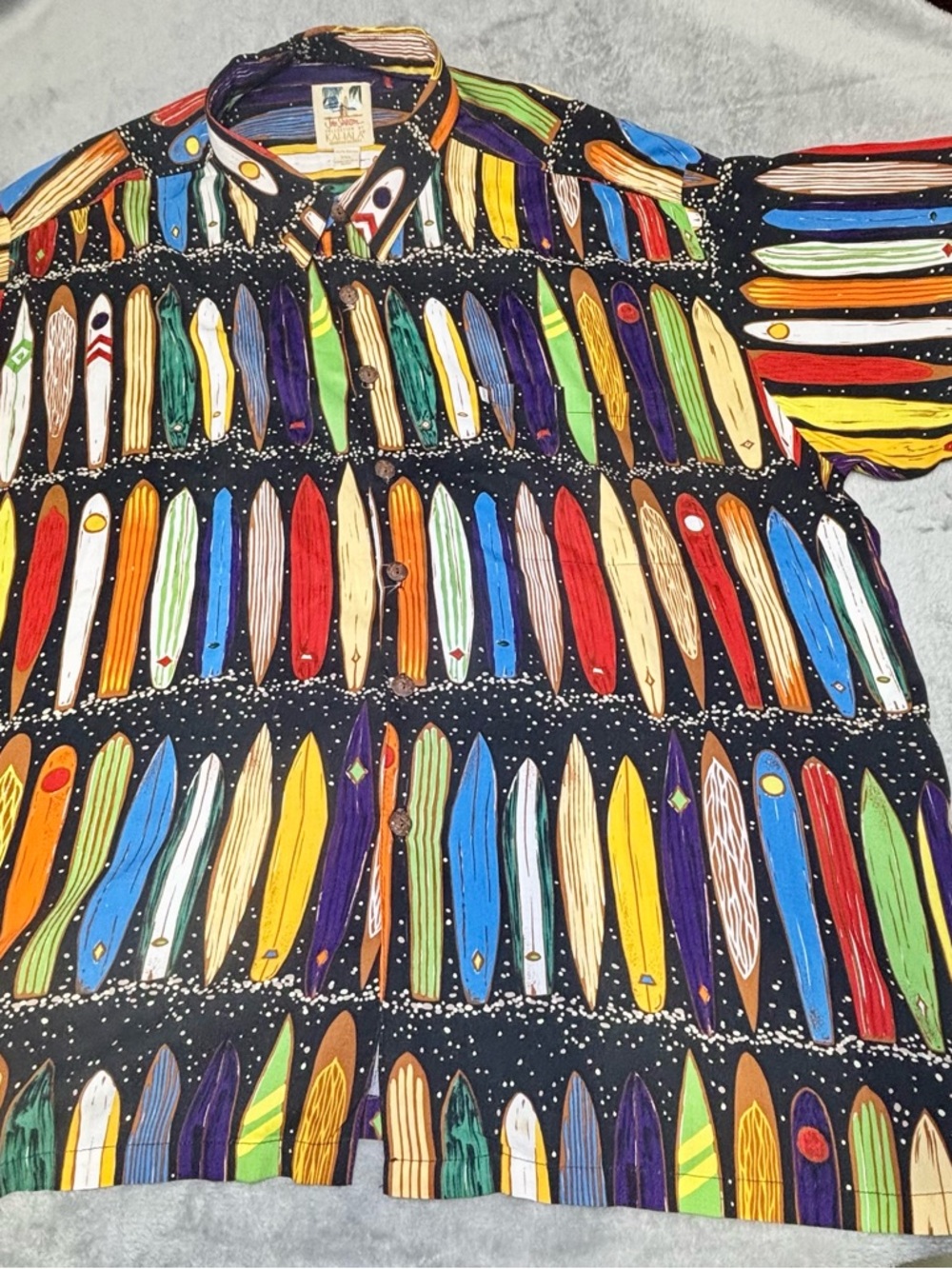 KAHALA John Severson Collection Hawaiian Shirt Rayon Surfboards Size XXL - Picture 4 of 12